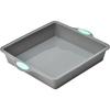 Silicone Baking Set with Non-Stick Heat-Resistant Oven-Safe Cake Molds and Wavy Rectangular Tray- Dishwasher Safe, Even Heat Distribution