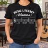 Music Literacy Matters Shirt, Funny Sheet Notation Tee, Teacher Appreciation Gift, Choir Director Humor, Band Member Outfit, Puppy Lyric Pun