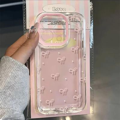 Ins Kore Pembe Fiyonk Desenli Telefon Kılıfı Xiaomi 14T 14 12T 13T Pro 12 13 11 Lite 5G Kılıfı Mi Poco X6 X5 X3 F5 F6 M6 Pro İçin Kapak