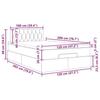 VidaXL Ottoman Bed with Mattress Dark Brown 120x200 Cm Fabric 3311535