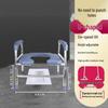Customized Elevated Toilet Seat with Armrest for Elderly - Raised Cushion Stool