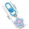 Kawaii Cartoon Colorful Flower Resin Flower Charm Accessories Keychain Backpack Hanging Decoration Bag Charms