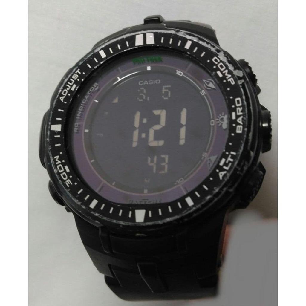 Used CASIO PRO TREK Digital Outdoor Clock