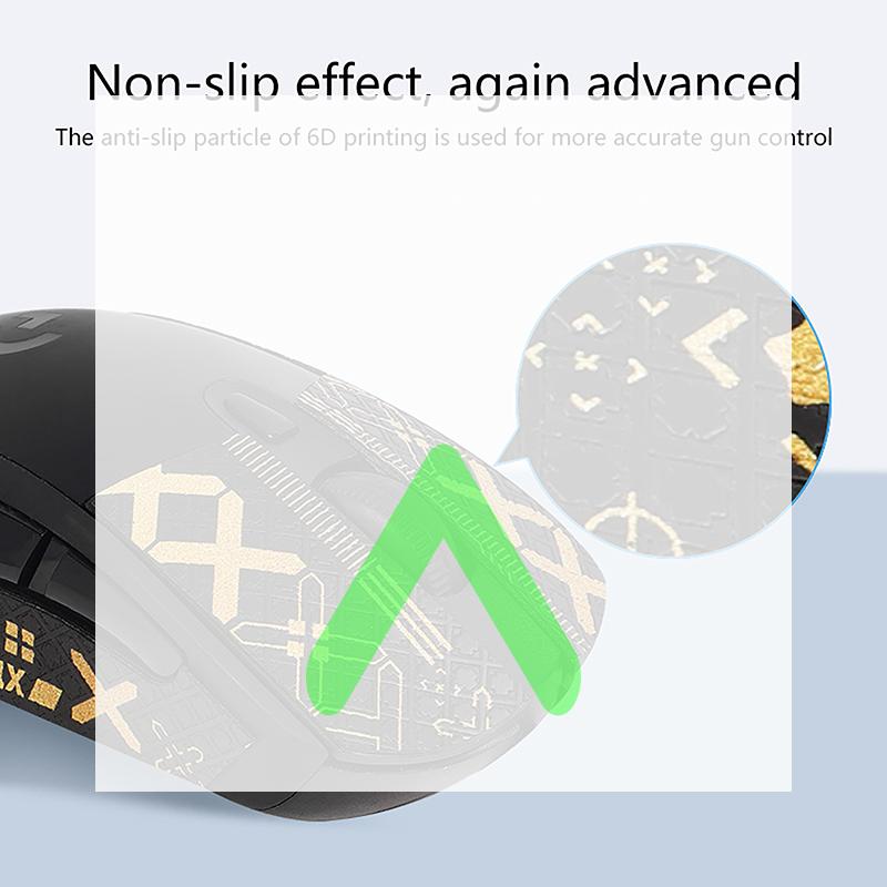 Soft Comfortable Anti-skid Stickers For Mouse Lizard Skin Sweat Absorbent Sticker Compatible With G403 G603 G703 Mouse