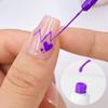 6pcs/set Platinum Gel Liner Nail Polish Kit For Hook Line Painting Gel Semi-permanent Varnish Platinum Gel Nail Art Liner Color Set