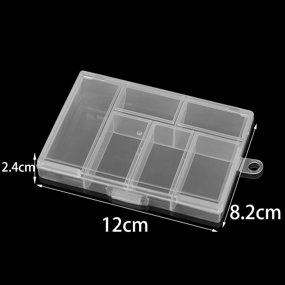 Round and Square Transparent Multi-Grid Jewelry Storage Boxes