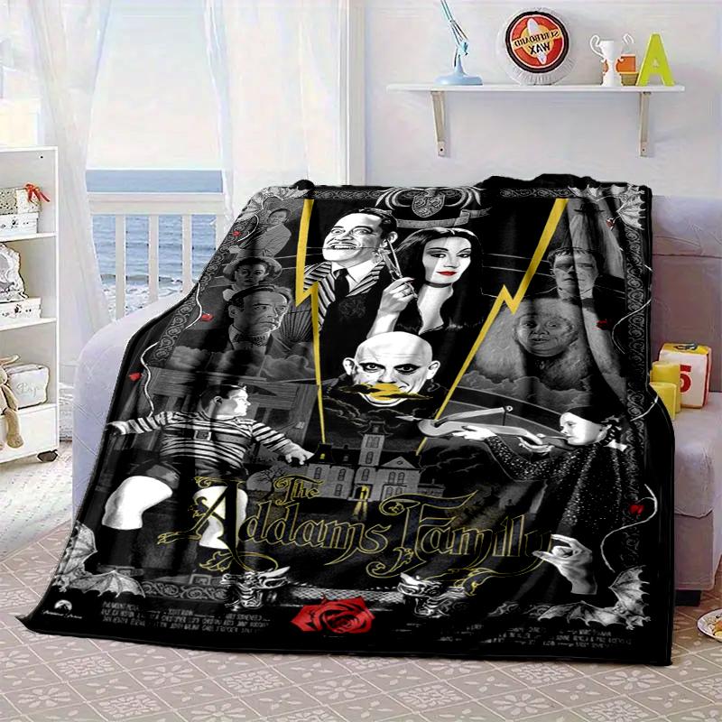 Gothic Adams Blanket Flannel Blanket for bed, sofa, Camping, Hiking, Picnic Essentials, gift for family Fan gifts