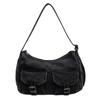 Women's Designer Denim Bag - Retro Multi-Pocket Crossbody Shoulder Bag with Unique Style, Fashiable Denim Handbag for Women
