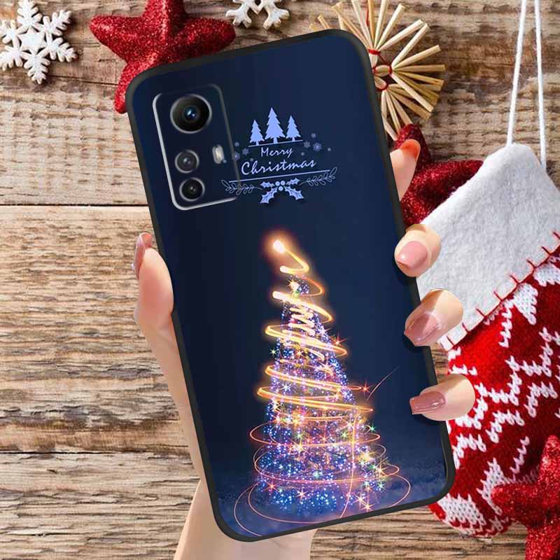 

Christmas Cover For Redmi Note 12S Case Note 12 4G 5G Note11 11S Soft TPU Silicone Covers for Xiaomi Redmi Note 12 Pro 5G 11Pro Redmi Note 11 Pro лавандовый