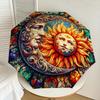 1pc Sun and Moon Harmony Umbrella with Plastic Handle,Suitable for All Seasons Home Travel Outdoor UmbrellaDD877
