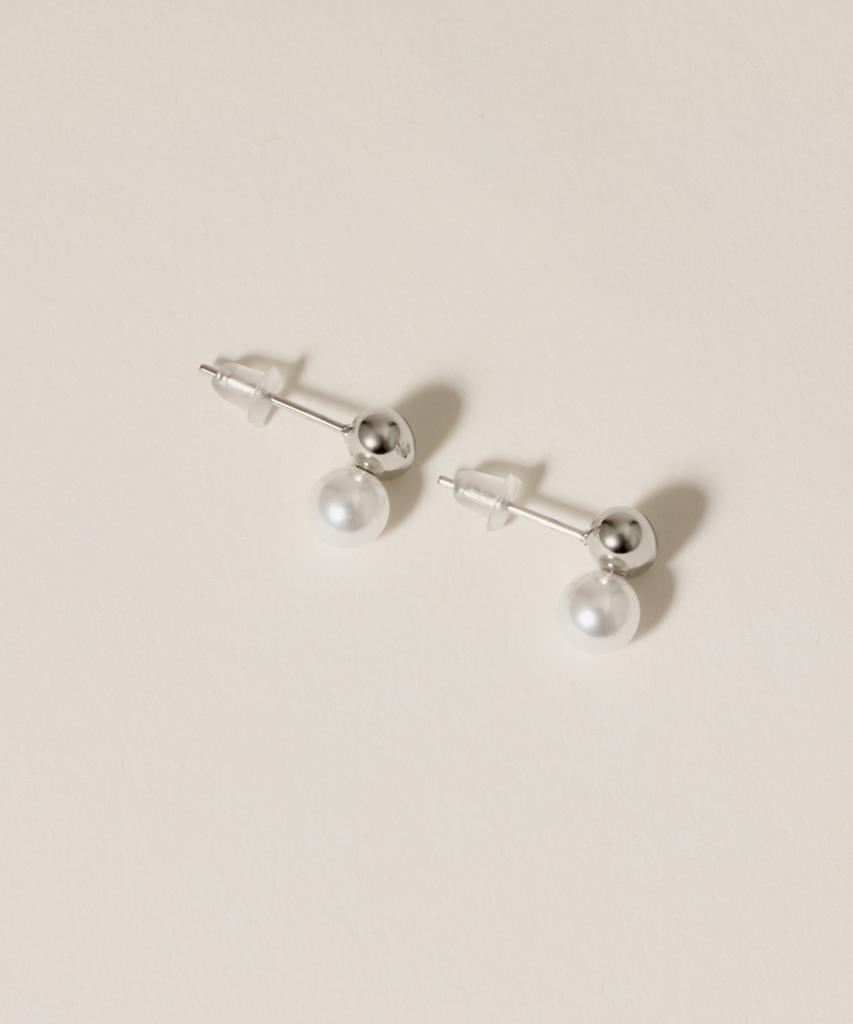 Novice Tokyo Beans Pearl Pierce [Stainless] / Silver