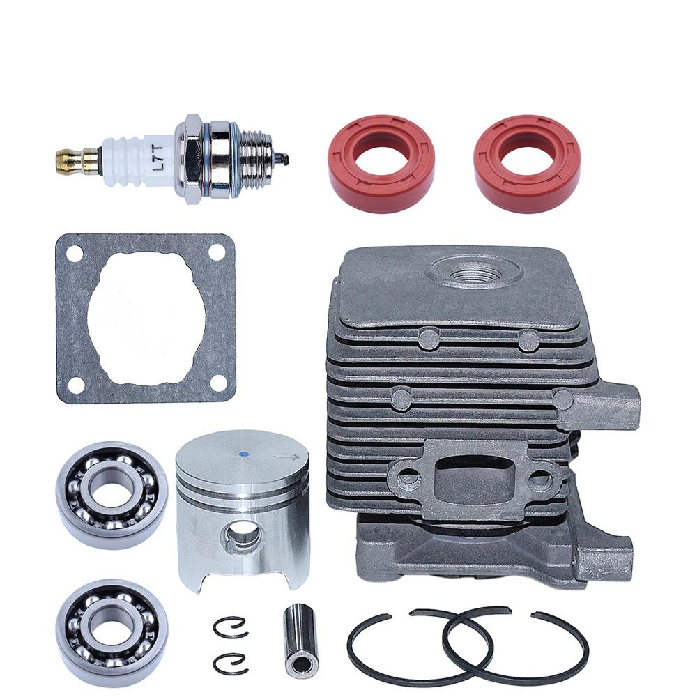 Cylinder Piston Kit 34mm For Stihl Fs38 Fs45 Fs46 Fs55 Km55 Hl45 Fs45L Fs45C Fs46C Km55C Km55R Km55Rc 41400201202