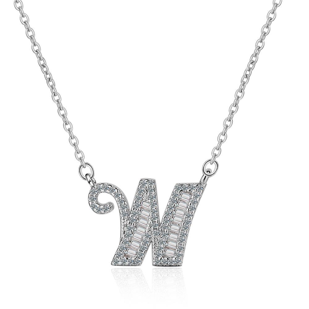 26 Letters of The Alphabet Necklace Female Romantic Travel with The Same Short Section of The Collarbone Chain Valentine's Day Gifts Necklace