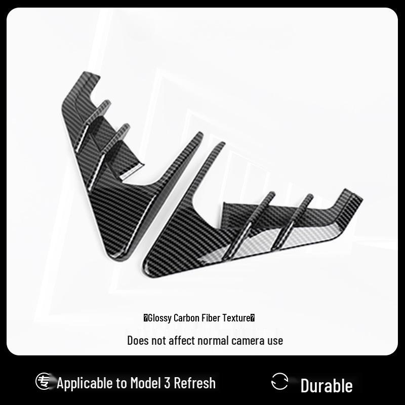 Tesla Model 3/Y Fender Camera Carbon Fiber Side Cover Sticker