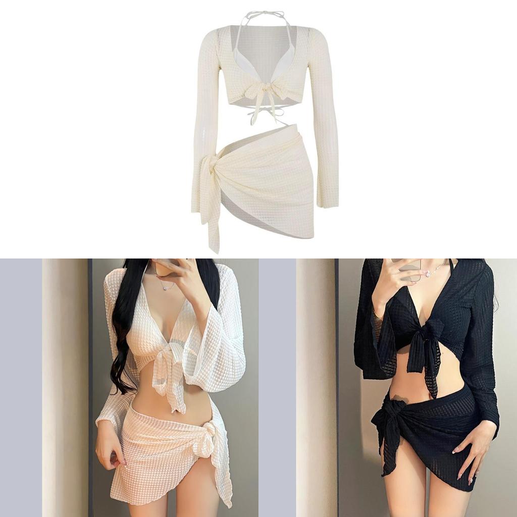 Womens Bikini Set Polyester Swimwear With Padded Cups For Vacation Resort Wear