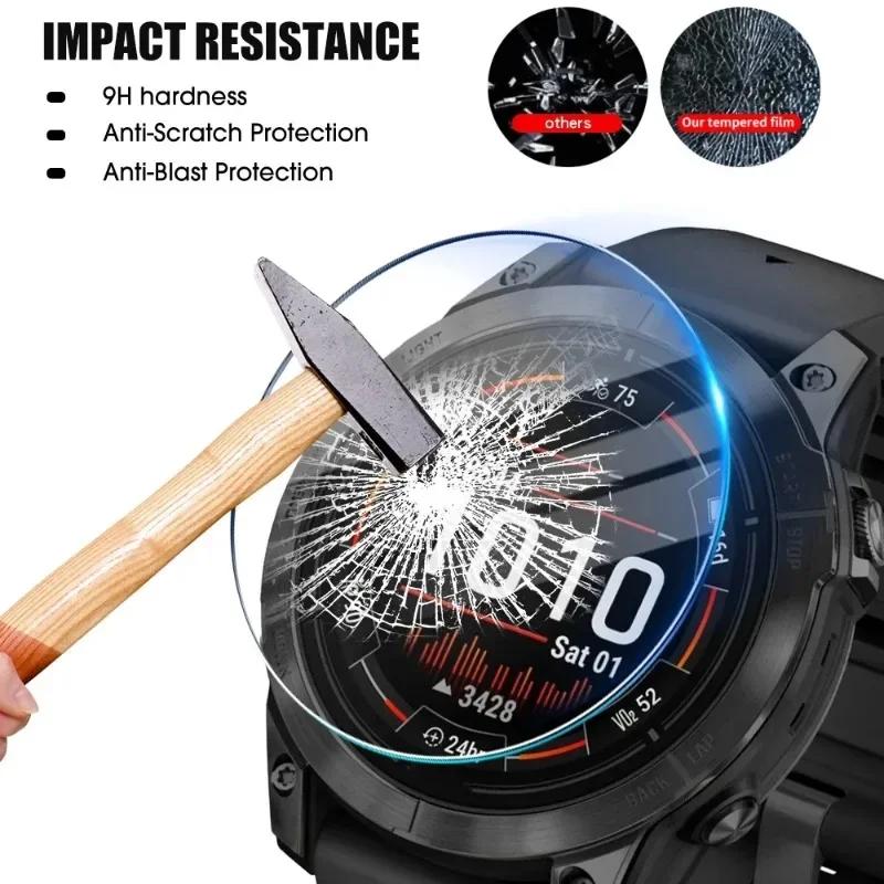 Tempered Glass For Garmin Fenix 8 43mm/47mm/51mm Smart Watch HD Clear Anti Scrach Screen Protective Film For Garmin Fenix8
