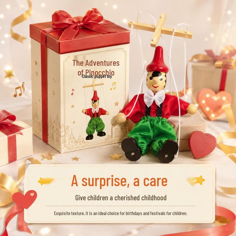 Red Riding Hood & Pinocchio Marionette: Interactive Storytelling Doll for Parents and Children Marionette - Red Riding Hood Pinocchio