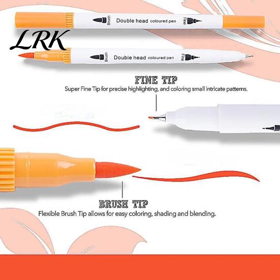 Water-soluble Drawing Tools Markers Set, with Brush And Fine Point Tips, Washable Professional Ink Supplies, for Hand-Drawn Creation Art Practice