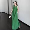 Sleeveless Plus Size Cotton Vintage New In Dresses for Women Casual Loose Long Summer Dress