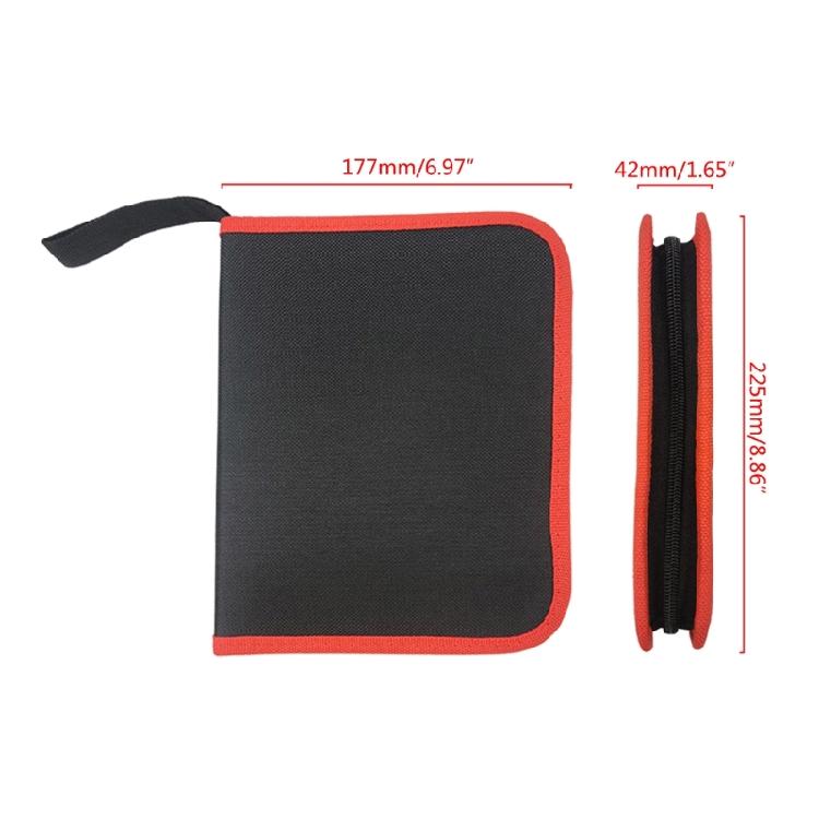 Sturdy Oxford Cloth Tool Organizer Bag Zipper Pouch Tool Pouch Cloth Bit Carrier
