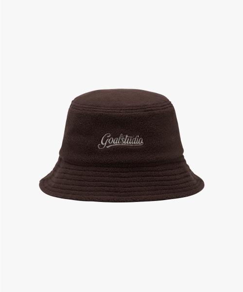 GOALSTUDIO Essential Micro Fleece Bucket Hat-Brown