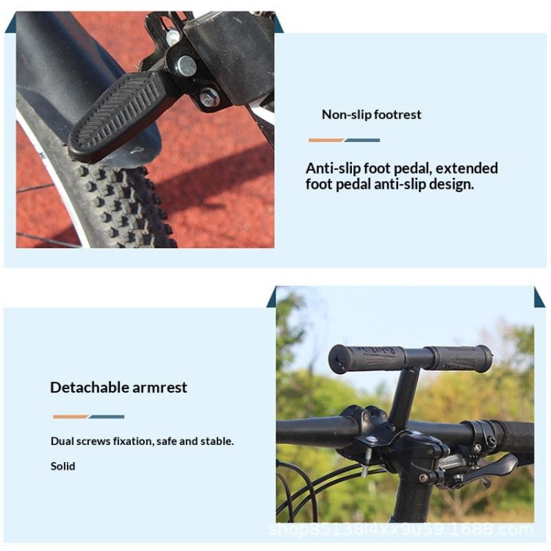 Scaun Frontal Copil Bicicletă Cu Ghidon Pedale Bicicletă Munte Scaun Siguranță Bebeluș Demontare Rapidă Cadru Scaun Părinte-Copil Exterior