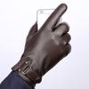 Winter Autumn Genuine Leather Gloves Men Sheepskin Warm High Quality Windproof Business Male Guantes Touch Screen Driving Mitten