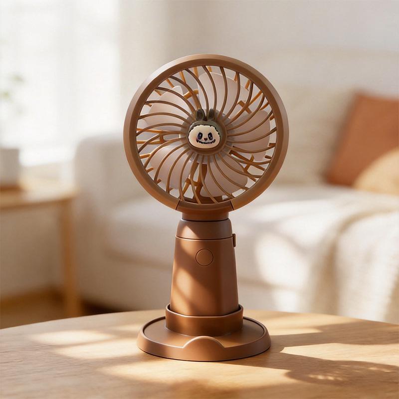 

2026 Handheld Mini Portable Fan & Phone Holder - Silent, High Wind Power, Electric Desktop Fan Factory/Wholesale/Foreign Trade/Cross-Border
