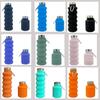 Collapsible Silicone Water Bottle, Leakproof Portable Sports Bottle for Travel & Hiking
