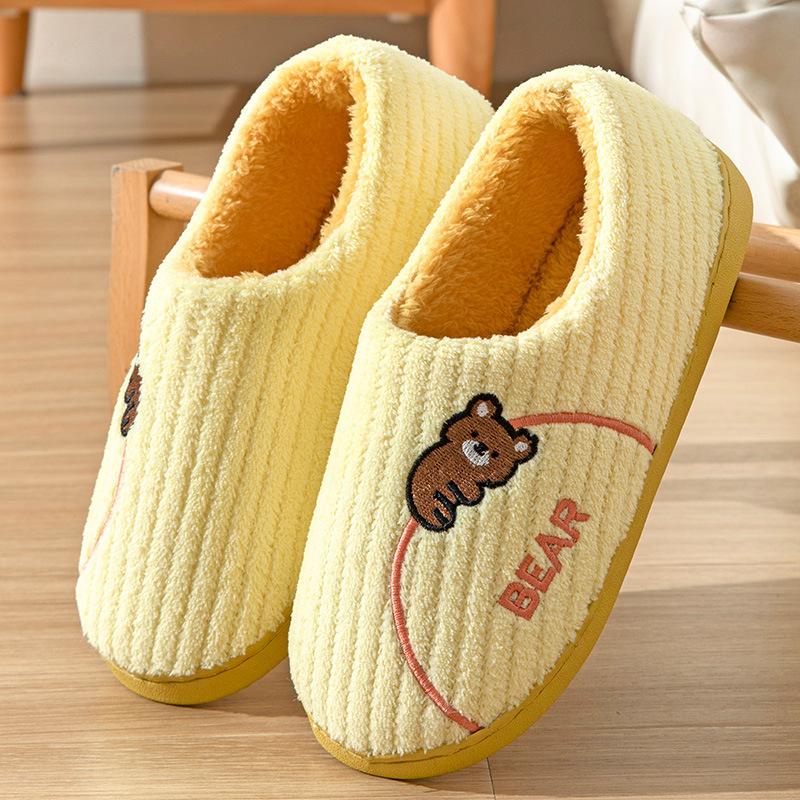 

Хлопковые тапочки женские летние домашние зимние сумки и роды толстая подошва симпатичные парные зимние плюшевые хлопковые туфли нескользящие 40-41