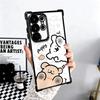 Kawaii Line Puppy Cute Soft Phone Case For Samsung Galaxy S26 Ultra S25 Edge S24 FE S23 Plus S22 S21 + S20 Plating Anti-Fall Fun