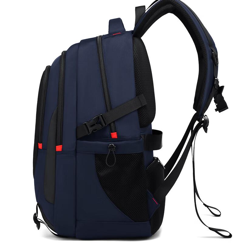 Edison Backpack with Spine Protection, Weight Reduction, Large Capacity, Water-Resistant, Travel Backpack K052-1, Dark Blue