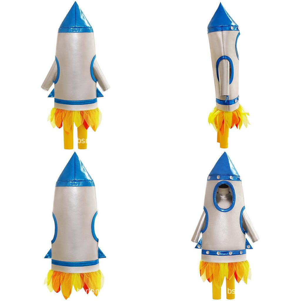 Dm0181 Children's Rocket Cosplay Space Stage Costume Astronaut Outfit For Kindergarten Performance Cute And Colorful