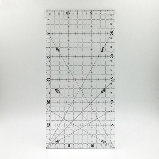 Régua de corte de pano de alfaiate de retalhos retangular faça você mesmo ferramenta de costura feita à mão