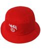 Heiteo Cursive Logo Bucket Hat Red