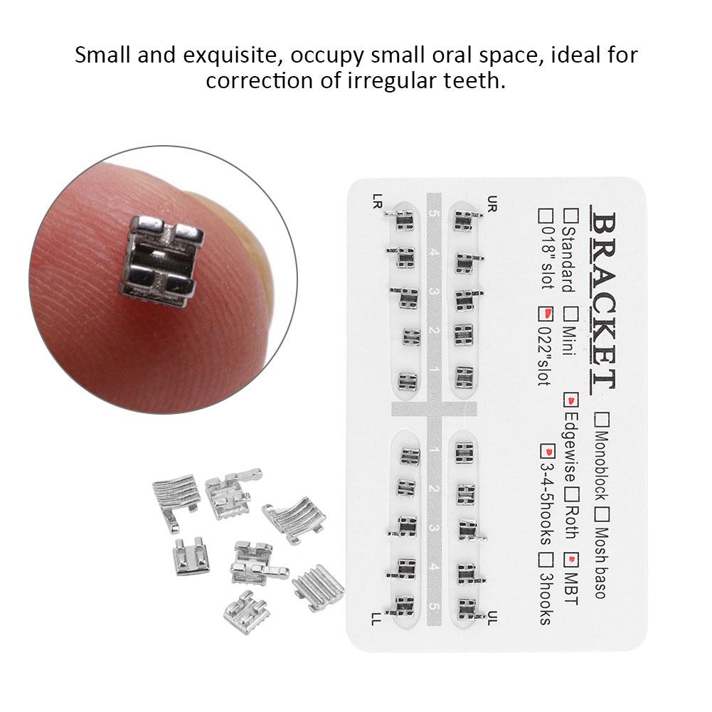 10 Packs Metal Dental Teeth Orthodontics Brackets Braces 022" Slot 3-4-5 Hooks