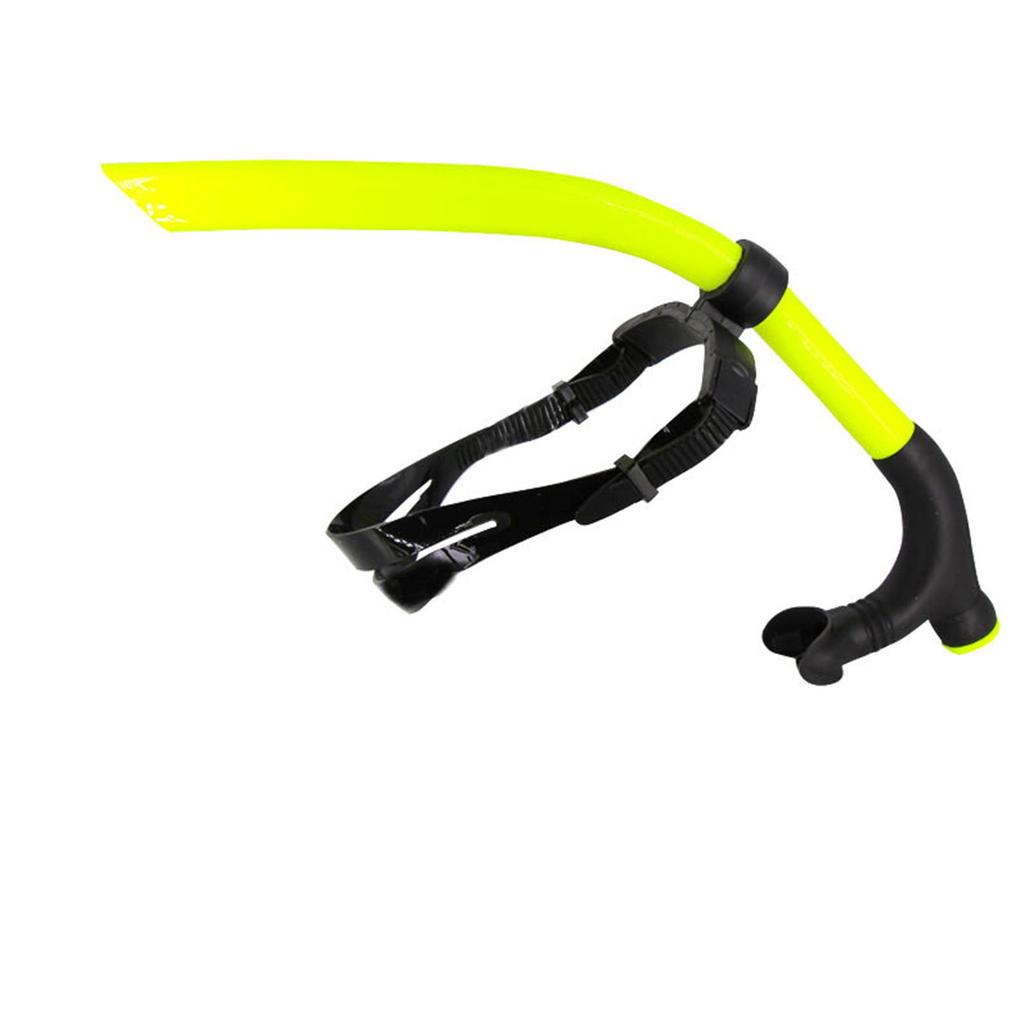 Swimming Snorkel, Scuba Training, Center-Mount Comfortable Silicone Mouthpiece, Easy to Breathe for Pool and Open Water