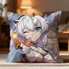 Hot HHonkai Star Raew Cushion Cover Soft Washable Pillow Case Multi-Scene for Couch Bed Travel Office Use