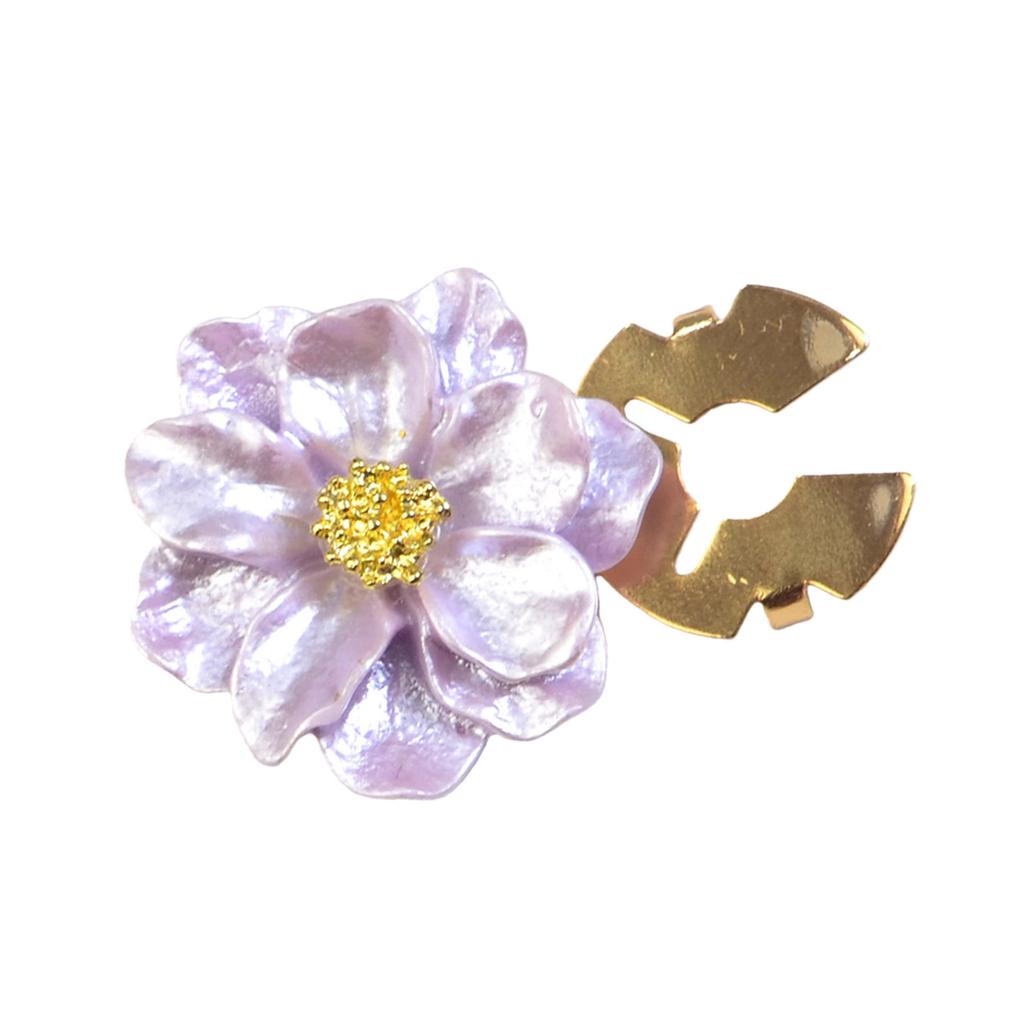 Decorative Shirt Button Covers Pearlized Flower Shape Cufflinks Clip For Shirt Jackets Dress Costume Uniform Decoration