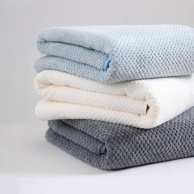 Pineapple Lattice Large Bath Towel Thickened Absorbent Quick-drying Beach Towel Coral Velvet Bath Towel Cotton Household Adult Bath Towel