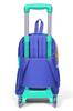 Coral High Kids Colorful Airbrush Patterned Three-Compartment Squeegee School Backpack 23938