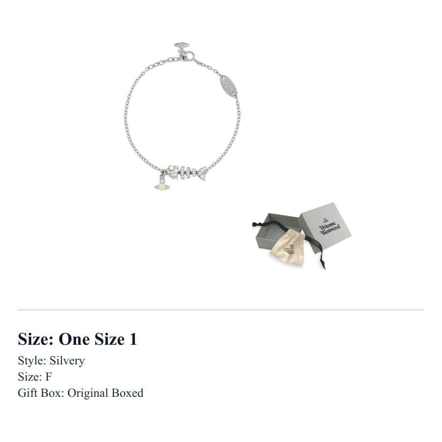 Vivienne Westwood Bracelets Unisex Silver 6102022N-01P162