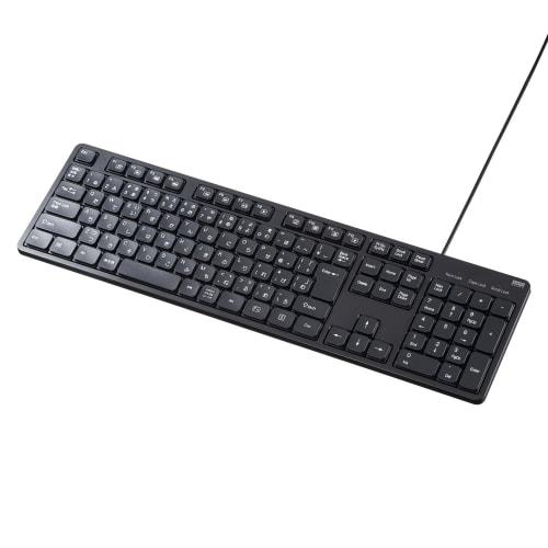 Sanwa Supply Silent Keyboard (Wired/Numeric Keypad Included) SKB-SL37BK