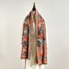 Vintage Ethnic Style Horse Pattern Printed Thick Warm Dual Use Fashion Neck Scarf