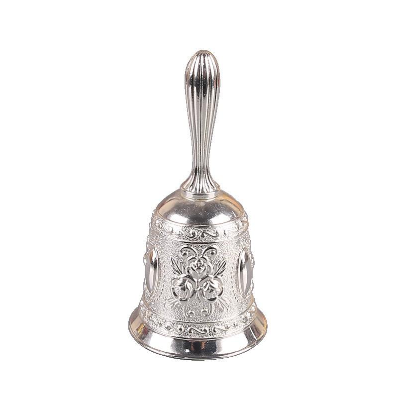 Metal Service Bell Bar Restaurant Cafe Classroom Farmhouse Decor Handheld Call Zinc Alloy Vintage Style