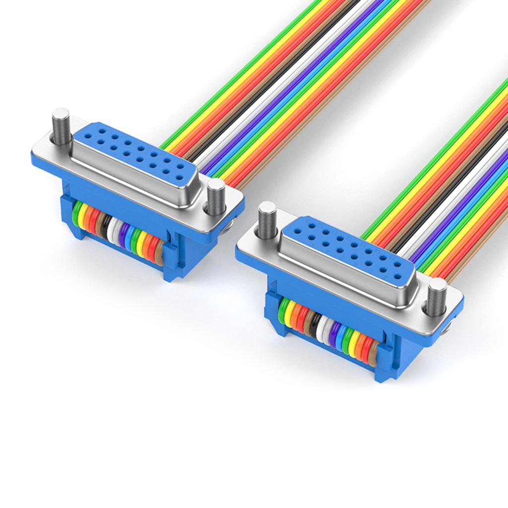DB15 Male to Female Extension Cable DB15 Data Cable for Computers Industrial Instruments Nickel Plated Connectors