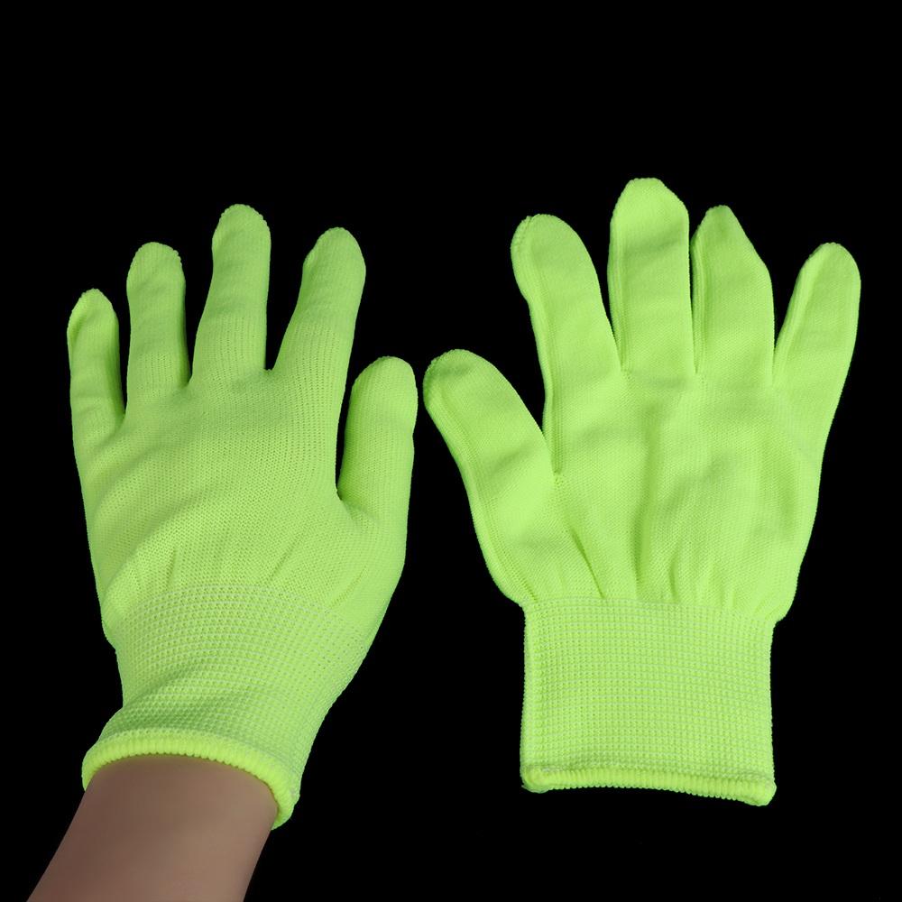 1 Pair Durable Green Gloves Breathable Neon Glove Party Decor Supplies Fluorescent Gloves Nightclub