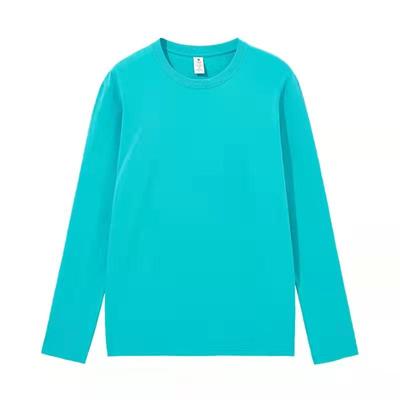 2021 Summer Autumn Longsleeve Loose Causal Unisex Tops 100% Cotton T-shirts Solid Multi Colors Long Sleeve Street Tees ZK2110