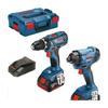 BOSCH Kit Drill-driver GSR 18V-28 + Impact Driver GDR 18V-160 + 2 Batteries 4.0Ah - L 06019G5107