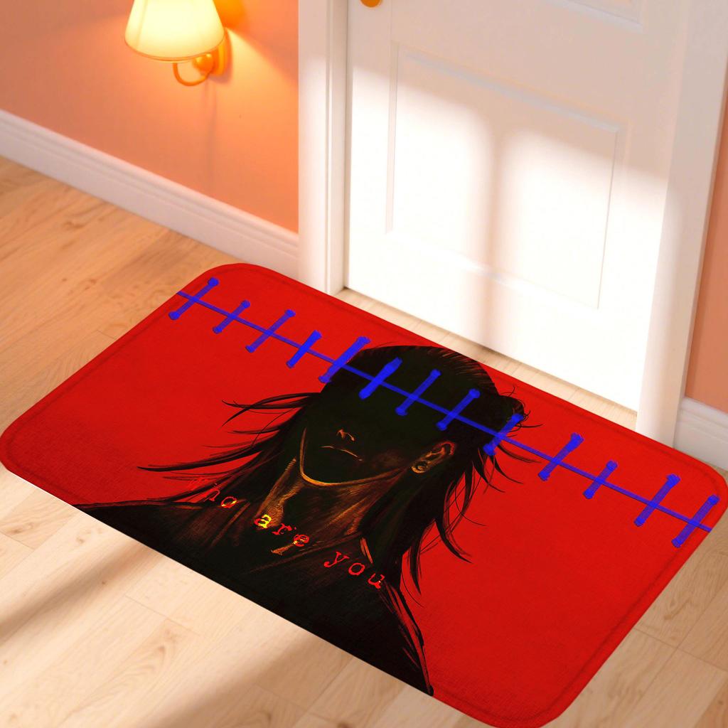 Jujutsu Kaisen Doormat Gojo Satoru Foot Mat Room Mats Bedroom Rug Home and Decoration Motorcycle Carpet for Kitchen Non-slip Pad